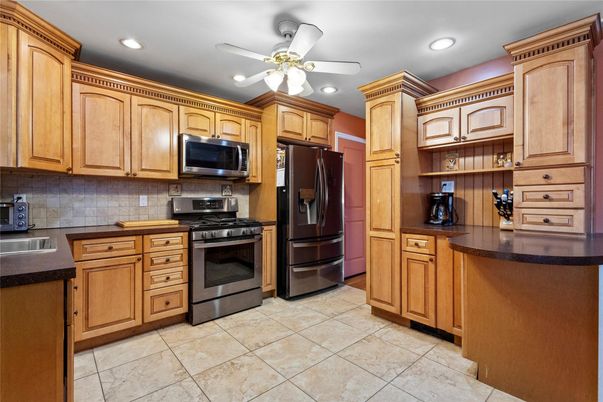 Interior, Kitchen, Recessed Lighting, Stainless Steel Appliances