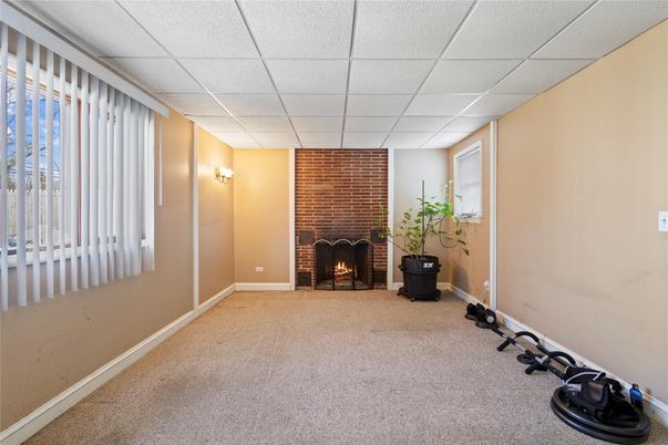 Fireplace, Fitness Equipment, Interior, Stone Walls