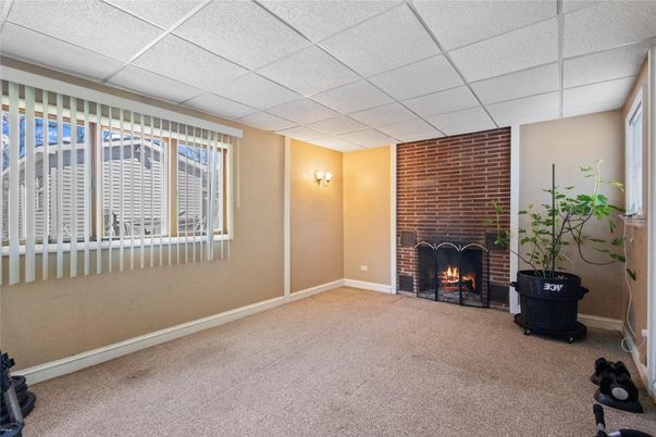 Empty room, Fireplace, Interior, Stone Walls