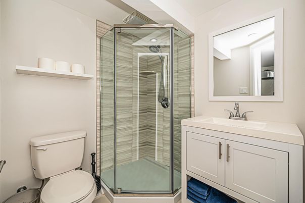 Bathroom, Glass Shower, Interior