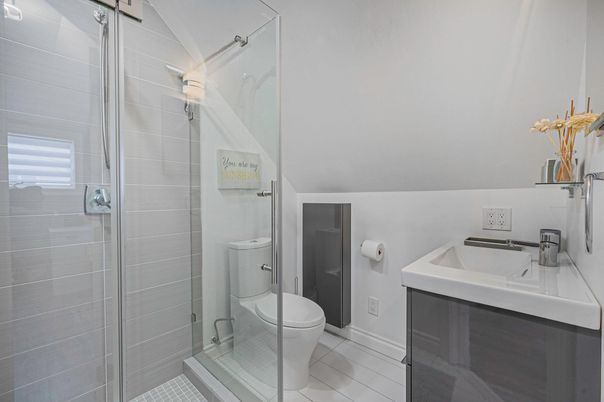 Bathroom, Glass Shower, Interior
