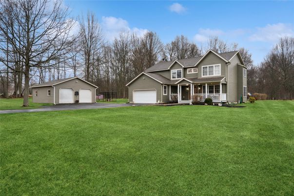 Attached, Backyard, Detached Garage, Exterior, Facade, Farmhouse
