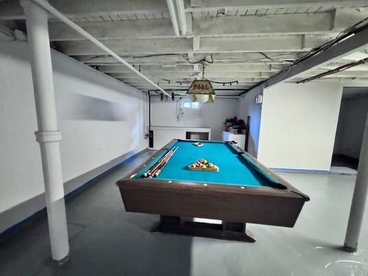 Billiard Table, Game Room, Interior, Pendant Lights