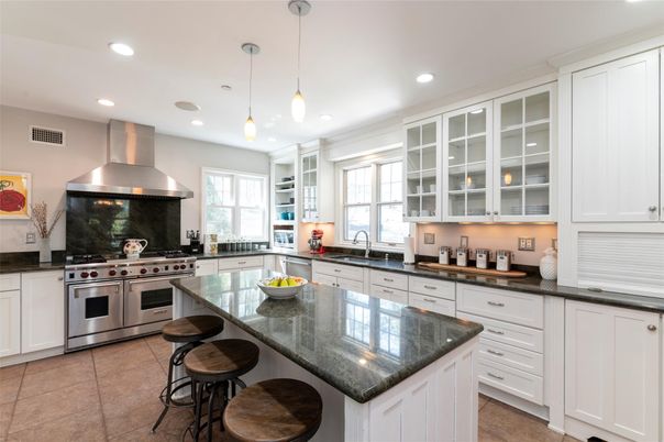 Interior, Kitchen, Pendant Lights, Recessed Lighting, Stainless Steel Appliances