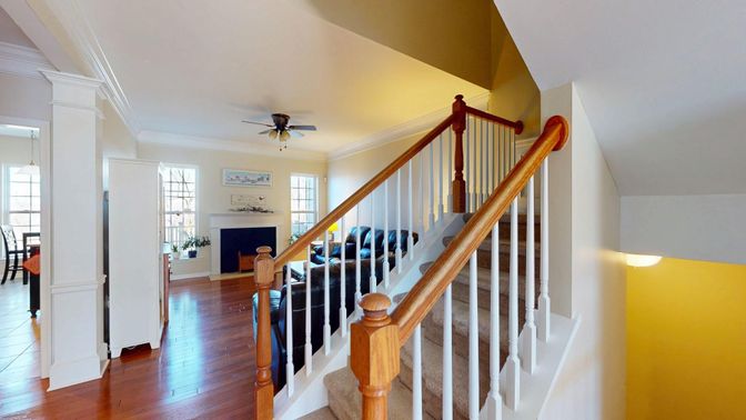 Fireplace, Interior, Wood Texture Flooring