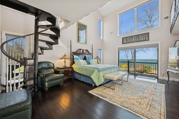 Bedroom, Interior, Water, Wood Texture Flooring