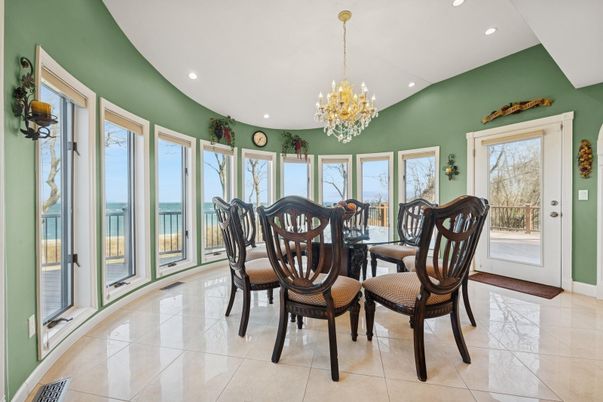 Chandelier, Dining room, Interior, Recessed Lighting