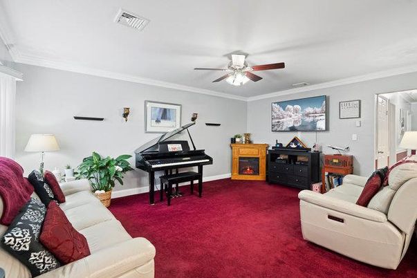 Fireplace, Interior, Living room, Piano