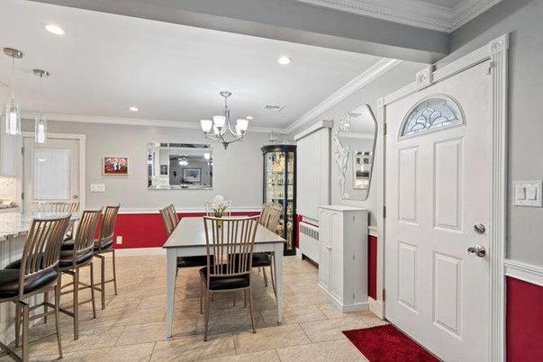 Chandelier, Dining room, Interior, Pendant Lights, Recessed Lighting