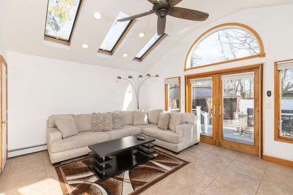Interior, Living room, Recessed Lighting