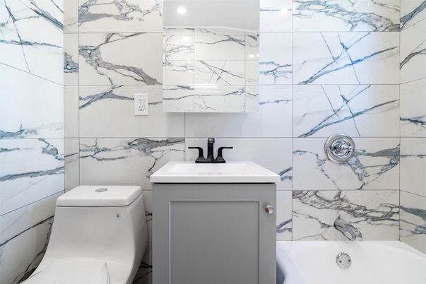 Bathroom, Interior, Marble Walls