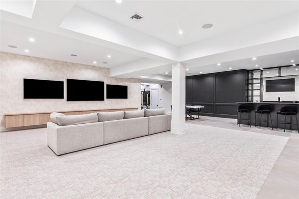Interior, Living room, Recessed Lighting