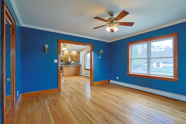Empty room, Interior, Kitchen, Wood Texture Flooring