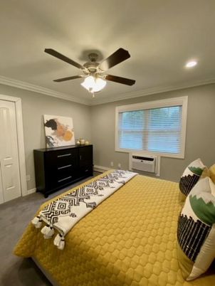 Bedroom, Interior, Recessed Lighting