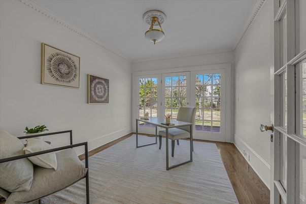 Home Office, Interior, Wood Texture Flooring