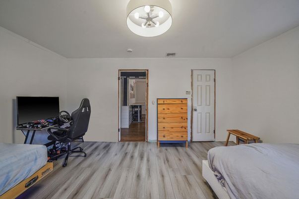 Bedroom, Home Office, Interior, Wood Texture Flooring