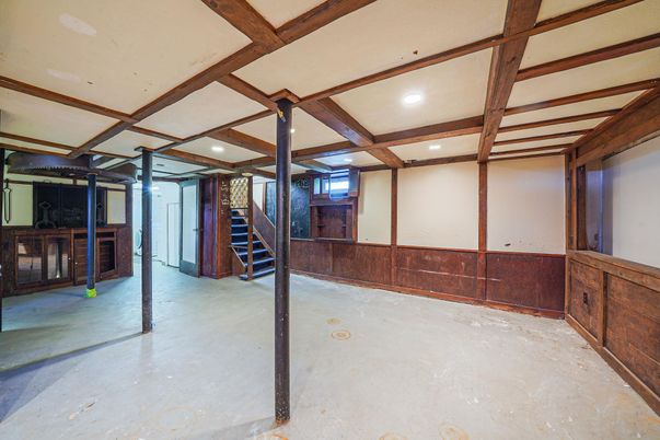 Interior, Recessed Lighting, Wooden Beams