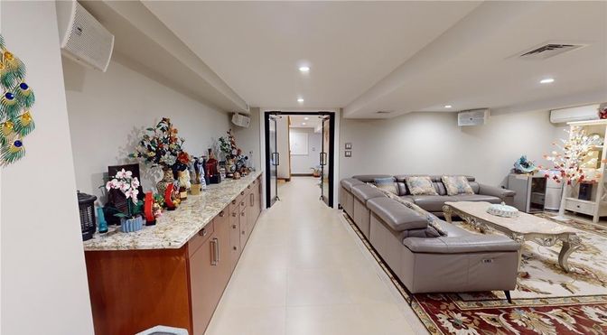 Interior, Living room, Recessed Lighting