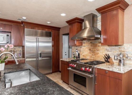 Interior, Kitchen, Recessed Lighting, Stainless Steel Appliances