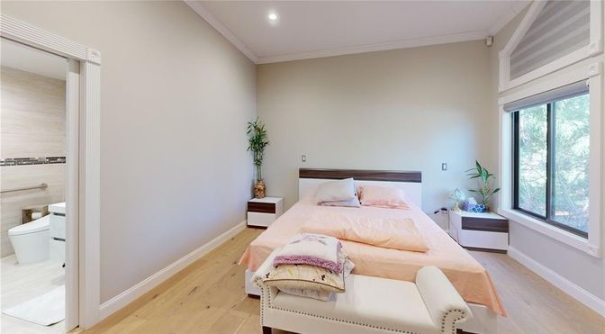 Bathroom, Bedroom, Interior, Recessed Lighting, Wood Texture Flooring