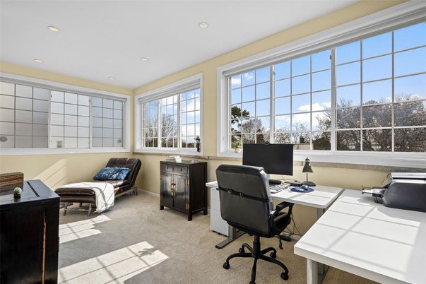 Home Office, Interior, Recessed Lighting
