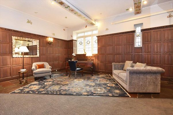 Interior, Living room, Recessed Lighting, Wooden Walls
