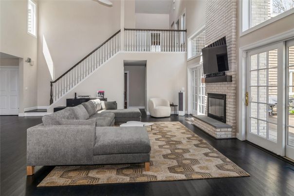 Fireplace, Interior, Living room, Wood Texture Flooring