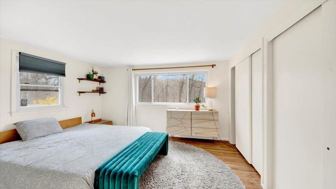 Bedroom, Interior, Wood Texture Flooring