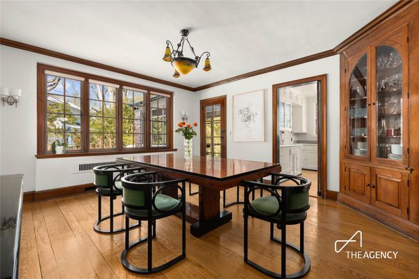 Dining room, Interior, Wood Texture Flooring