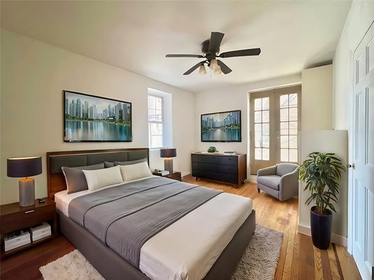 Bedroom, Interior, Wood Texture Flooring