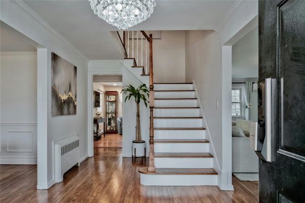 Chandelier, Interior, Recessed Lighting, Wood Texture Flooring