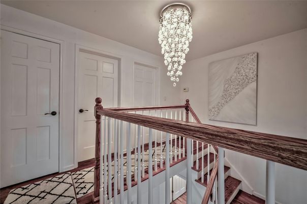 Chandelier, Interior, Wood Texture Flooring