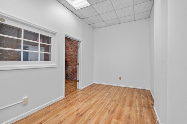 Empty room, Interior, Stone Walls, Wood Texture Flooring