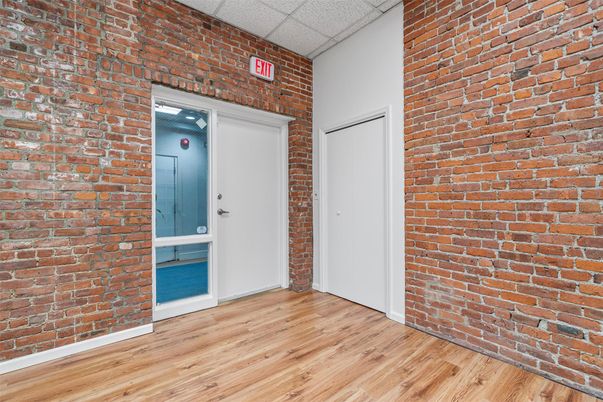 Empty room, Interior, Stone Walls, Wood Texture Flooring