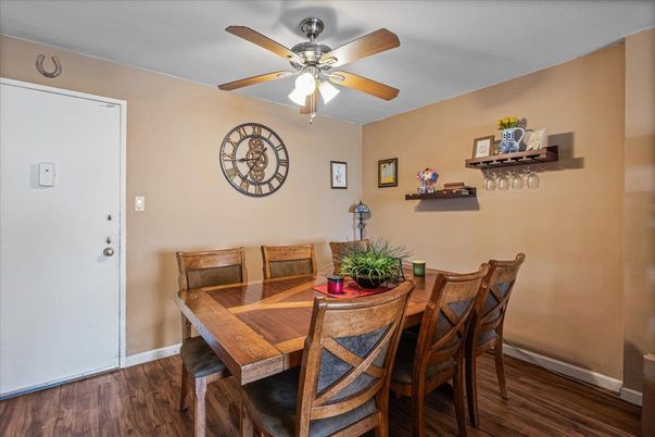 Dining room, Interior, Wood Texture Flooring