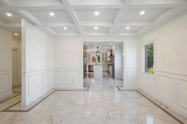 Interior, Kitchen, Marble, Recessed Lighting