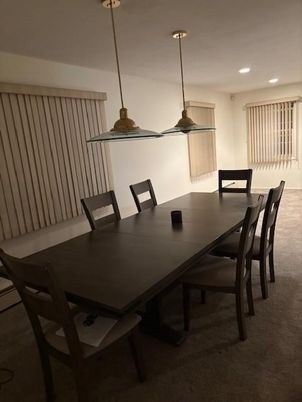 Dining room, Interior, Pendant Lights, Recessed Lighting