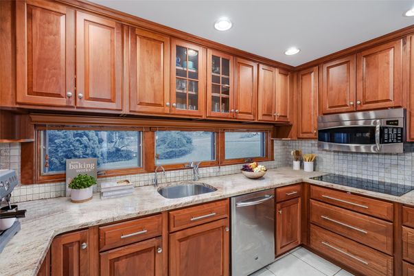 Interior, Kitchen, Recessed Lighting, Stainless Steel Appliances