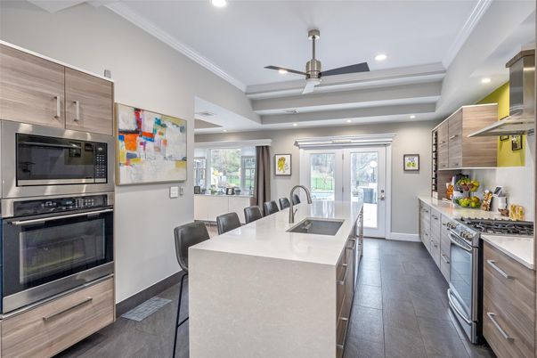 Interior, Kitchen, Recessed Lighting, Stainless Steel Appliances