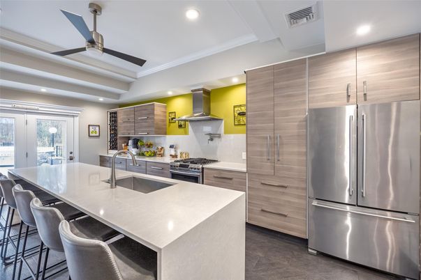 Interior, Kitchen, Recessed Lighting, Stainless Steel Appliances