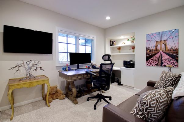 Home Office, Interior, Recessed Lighting