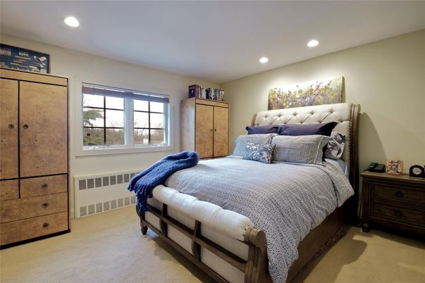 Bedroom, Interior, Recessed Lighting