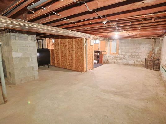 Interior, Stone Walls, Wooden Beams