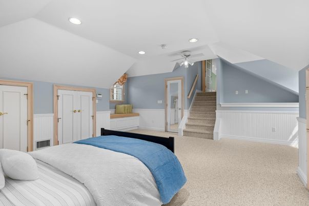 Bedroom, Interior, Recessed Lighting