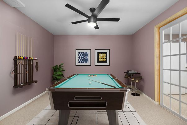 Billiard Table, Game Room, Interior