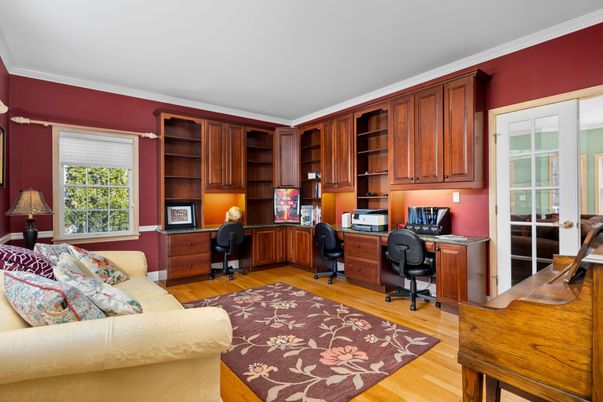 Home Office, Interior, Wood Texture Flooring