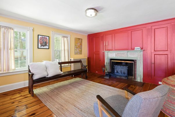 Fireplace, Interior, Living room, Wood Texture Flooring