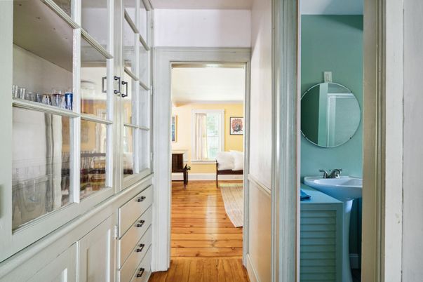 Bathroom, Interior, Wood Texture Flooring