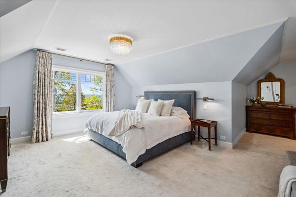Bedroom, Chandelier, Interior