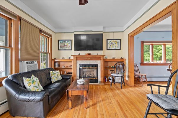 Fireplace, Interior, Living room, Wood Texture Flooring